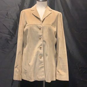 Please Claiborne tan suede jacket